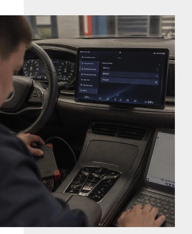 Русификация автомобиля BYD HAN для эксплуатации в Новодвинске